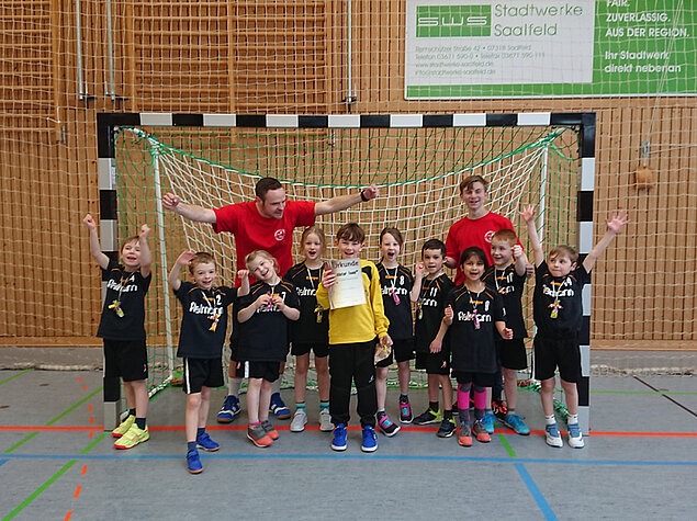 26.02.2022
F-Jugend HSG Saalfeld/Könitz
Turnier „Junge Hüpfer“
Dreifelderhalle Gorndorf