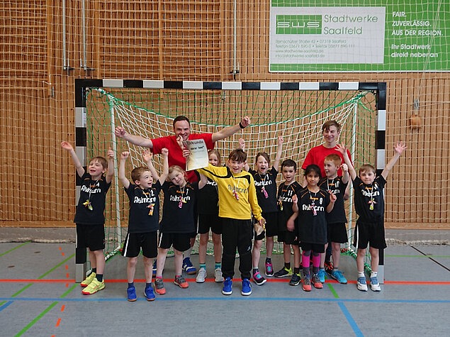 26.02.2022
F-Jugend HSG Saalfeld/Könitz
Turnier „Junge Hüpfer“
Dreifelderhalle Gorndorf