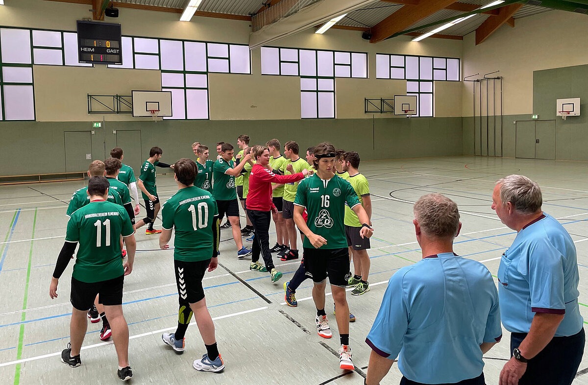 Begrüßung: SV Einheit Sondershausen : HV Ilmenau 55 (25.09.2021)